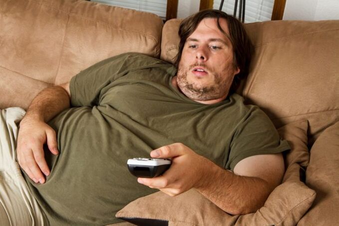 Sedentary lifestyle and obesity as causes of prostatitis