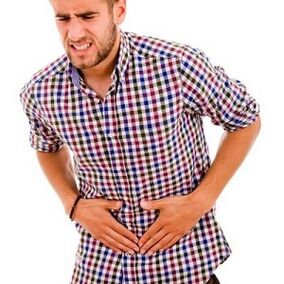 Abdominal pain in chronic prostatitis